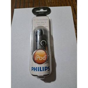 2010 New Old Stock Philips Black Color Match In Ear Earbuds Headphones